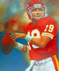 Joe Montana Player paint by numbers