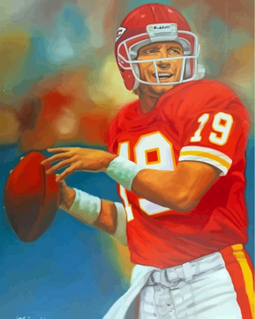 Joe Montana Player paint by numbers