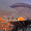 Pearl Fountain In Doha paint by numbers