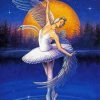 Aesthetic Swan lake Ballerina Art paint by numbers