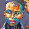 Aesthetic African Faces Art paint by number