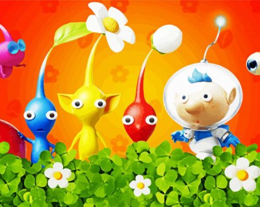 Game Pikmin paint by numbers