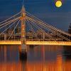 Albert Bridge And Moon paint by numbers