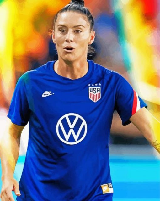 Ali Krieger American Player paint by number