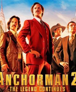 Anchorman The Legend Of Ron Burgundy paint by number