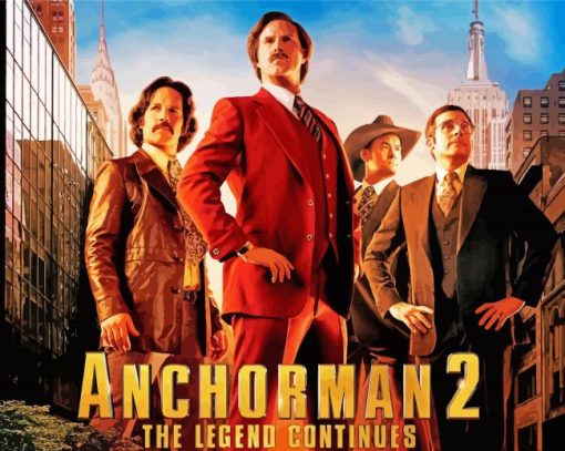 Anchorman The Legend Of Ron Burgundy paint by number