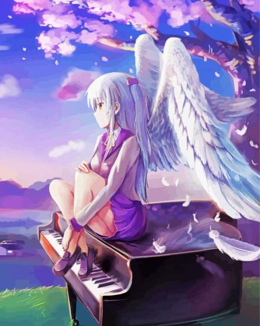 Angel Beats Anime Character paint by numbers