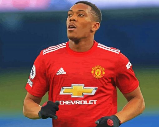 Anthony Martial Player paint by numbers