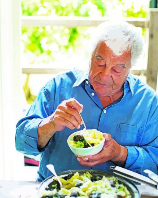 Antonio Carluccio Eating paint by numbers