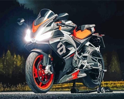 Aprilia Motorcycle paint by numbers