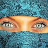 Arabic Woman Eyes paint by numbers