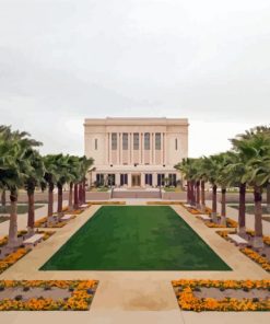 Arizona Mesa Arizona Temple paint by numbers