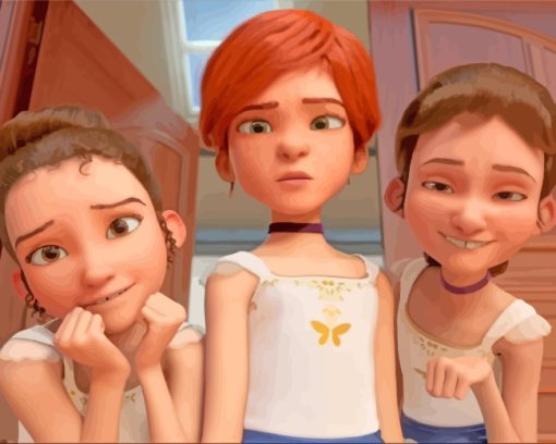 Ballerina Characters paint by numbers