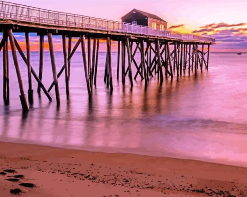 Belmar New Jersey Beach paint by numbers