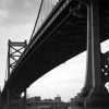 Benjamin Franklin Bridge Black And White paint by numbers