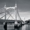 Black And White Albert Bridge paint by numbers