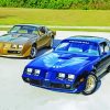 Blue And Gold 1979 Pontiac Firebird Cars paint by numbers