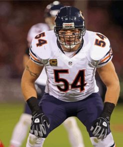 Brian Urlacher Linebacker paint by number