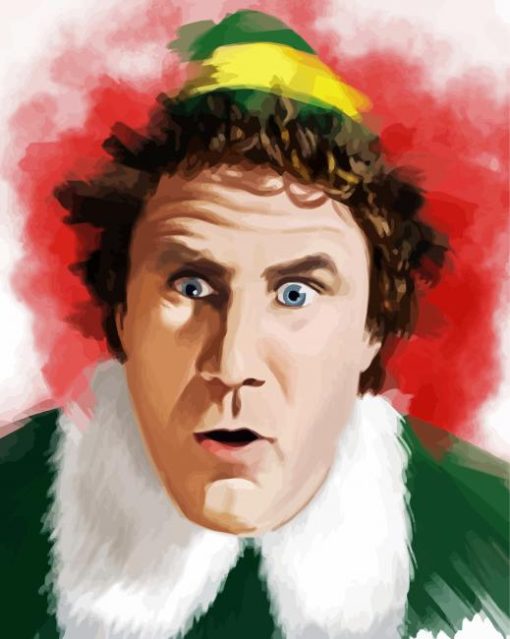 Buddy The Elf Art paint by numbers