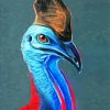 Cassowary Bird Art paint by numbers