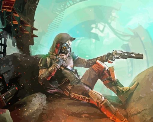 Cayde 6 Character paint by numbers