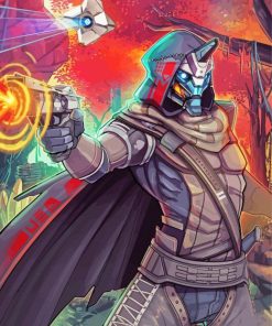 Cayde 6 Game Character paint by numbers