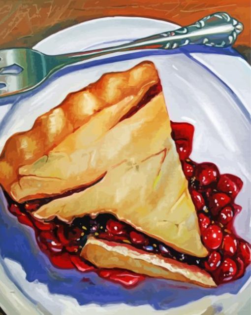 Cherry Pie Food paint by number