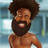 Childish Gambino Caricature paint by numbers