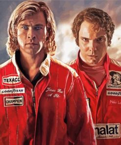 Chris Hemsworth James Hunt paint by numbers