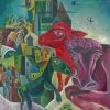 City With Animals By Max Ernst paint by numbers