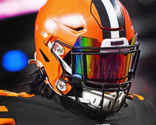 Cleveland Browns Player Illustration paint by number