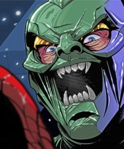 Close Up The Green Goblin paint by number