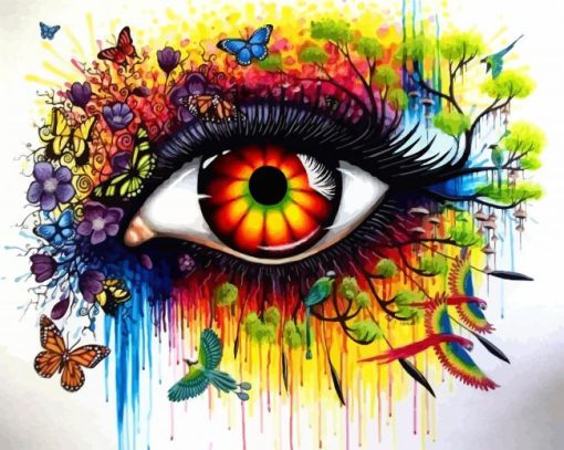 Colorful SplashEye paint by number