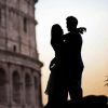 Couples In Rome Silhouette paint by numbers