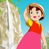 Cute Heidi Character paint by numbers