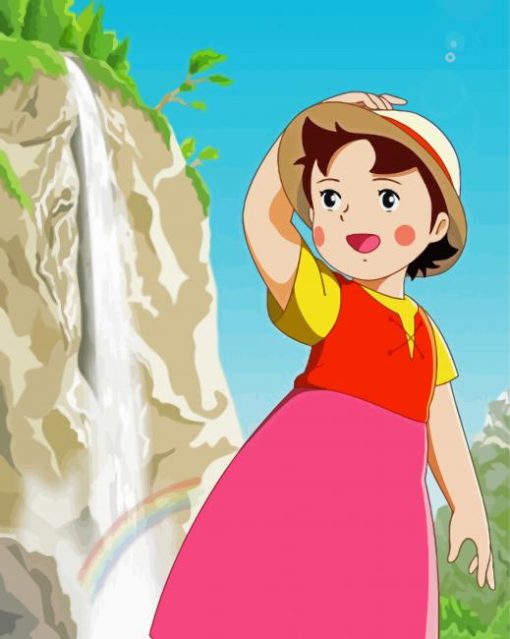 Cute Heidi Character paint by numbers