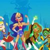 DC Super Hero Girls Characters paint by numbers