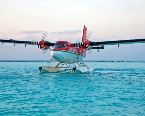 DHC 6 Twin Otter In Ocean paint by numbers