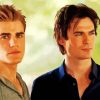 Demon And Stefan Salvatore paint y number