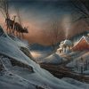 Deer Crossing By Terry Redlin paint by numbers