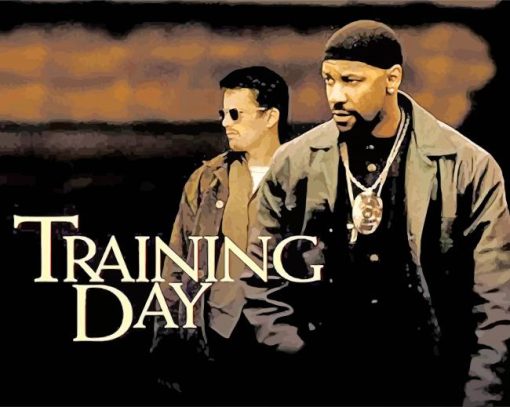 Denzel Washington And Ethantraining Day Movie paint by numbers