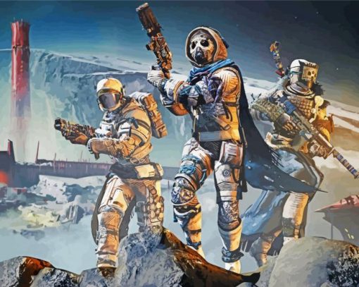 Destiny 2 Characters paint by numbers