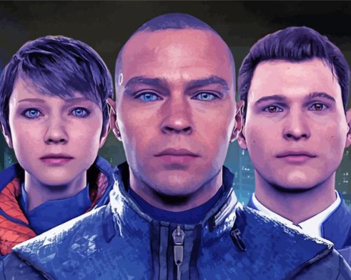 Detroit Become Human Characters paint by numbers