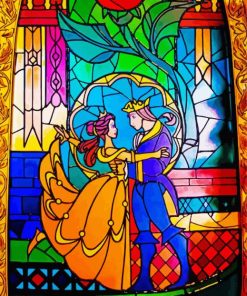 Disney Stained Glass paint by number