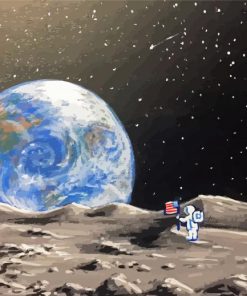 Earth Rise Art paint by numbers