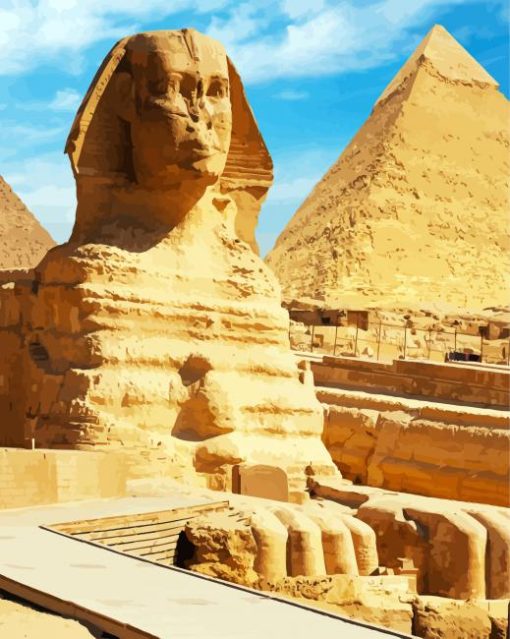 Egypt Sphinx paint by number