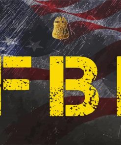 FBI Federal Bureau Of Investigation paint by numbers