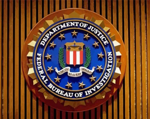 Federal Bureau Of Investigation paint by numbers
