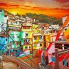 Favela Brazil paint by numbers