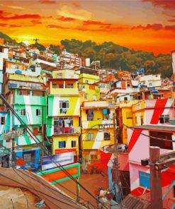 Favela Brazil paint by numbers